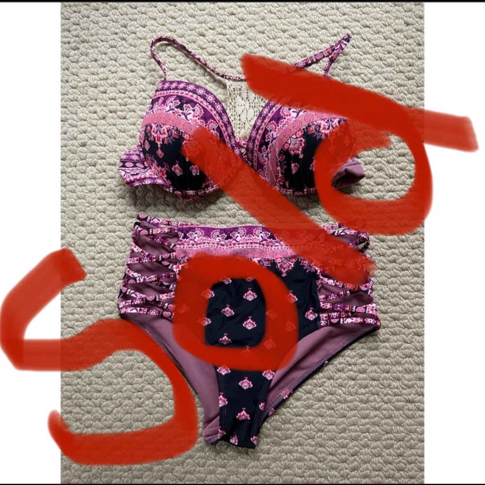 SOLD - High Waisted Bikini Set